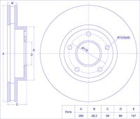 Диск тормозной TG-40206-4N000/RN1584V*Ti•GUAR