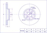 Диск тормозной TG-45251-S1A-G00/RN1137V*Ti•GUAR