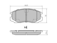 Тормозные колодки TG-5522/PN3285* Ti·GUAR