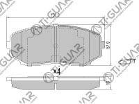 Тормозные колодки TG-5905/PN5561* Ti·GUAR