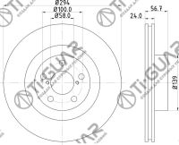 Диск тормозной TG-26310-AC040/RN1122V*Ti•GUAR