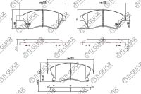 Тормозные колодки TG-0391C/PN0391 (КЕРАМИКА)* Ti·GUAR