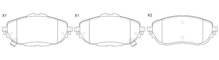 Тормозные колодки BP21001* SB NAGAMOCHI 